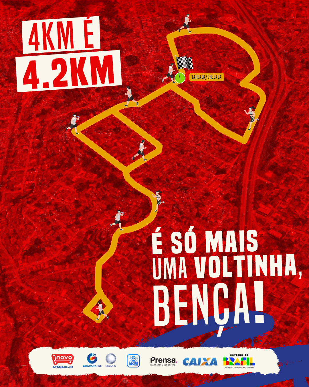 Trajeto corrida de 4.2km